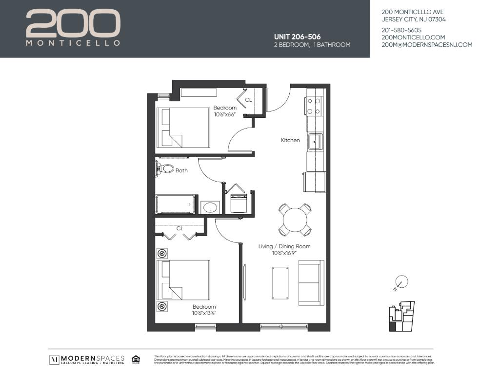 200 Monticello Avenue 2506 Jersey City Jersey City NJ 07304