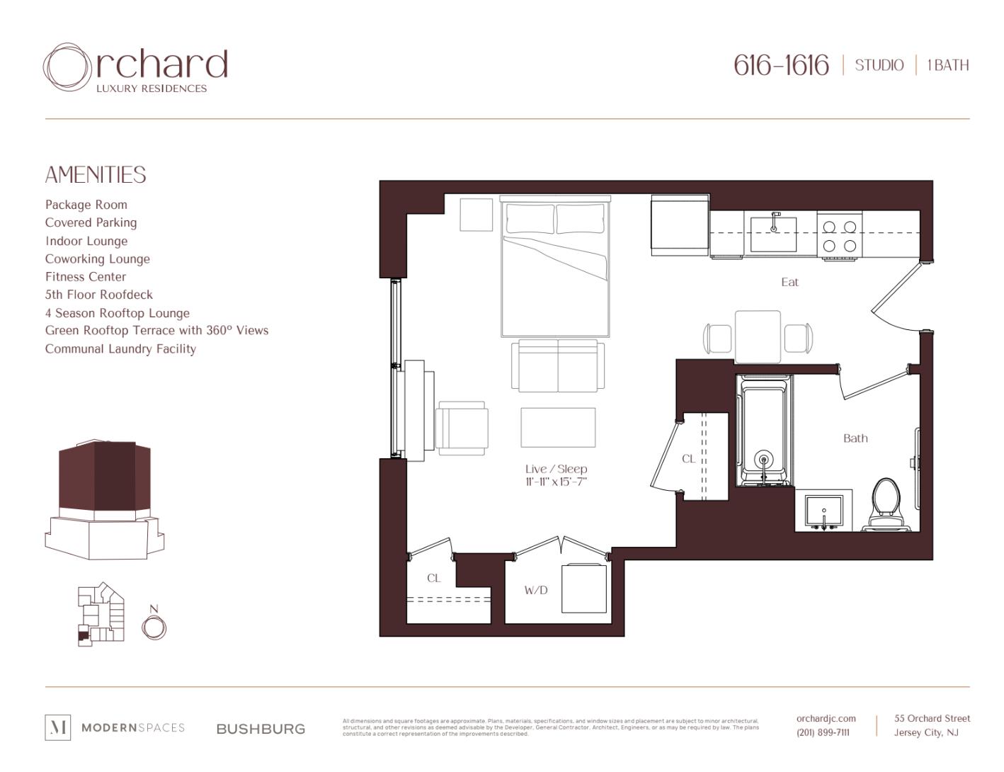 55 Orchard Street 2616 Jersey City Jersey City NJ 07306