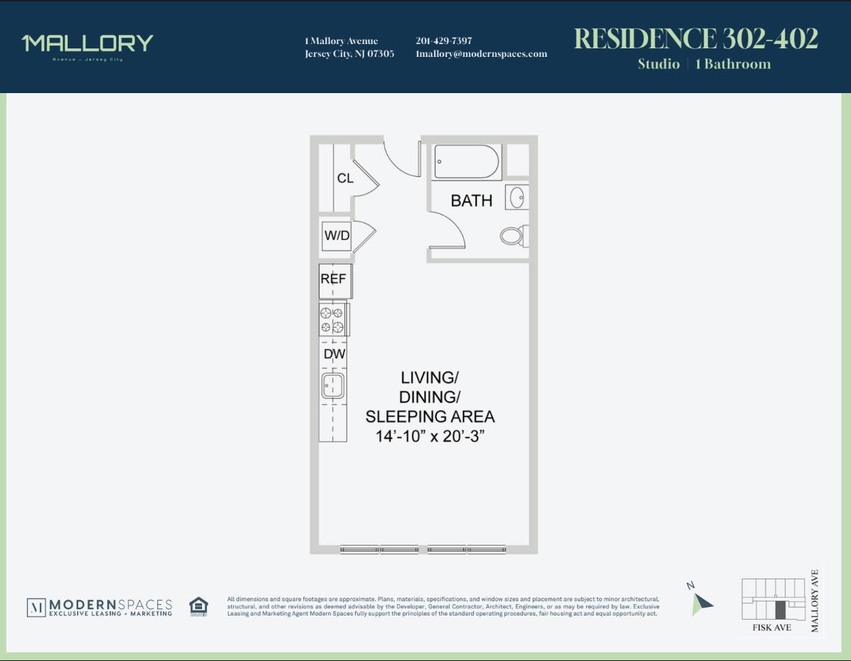 1 Mallory Avenue 4020 Jersey City Jersey City NJ 07305