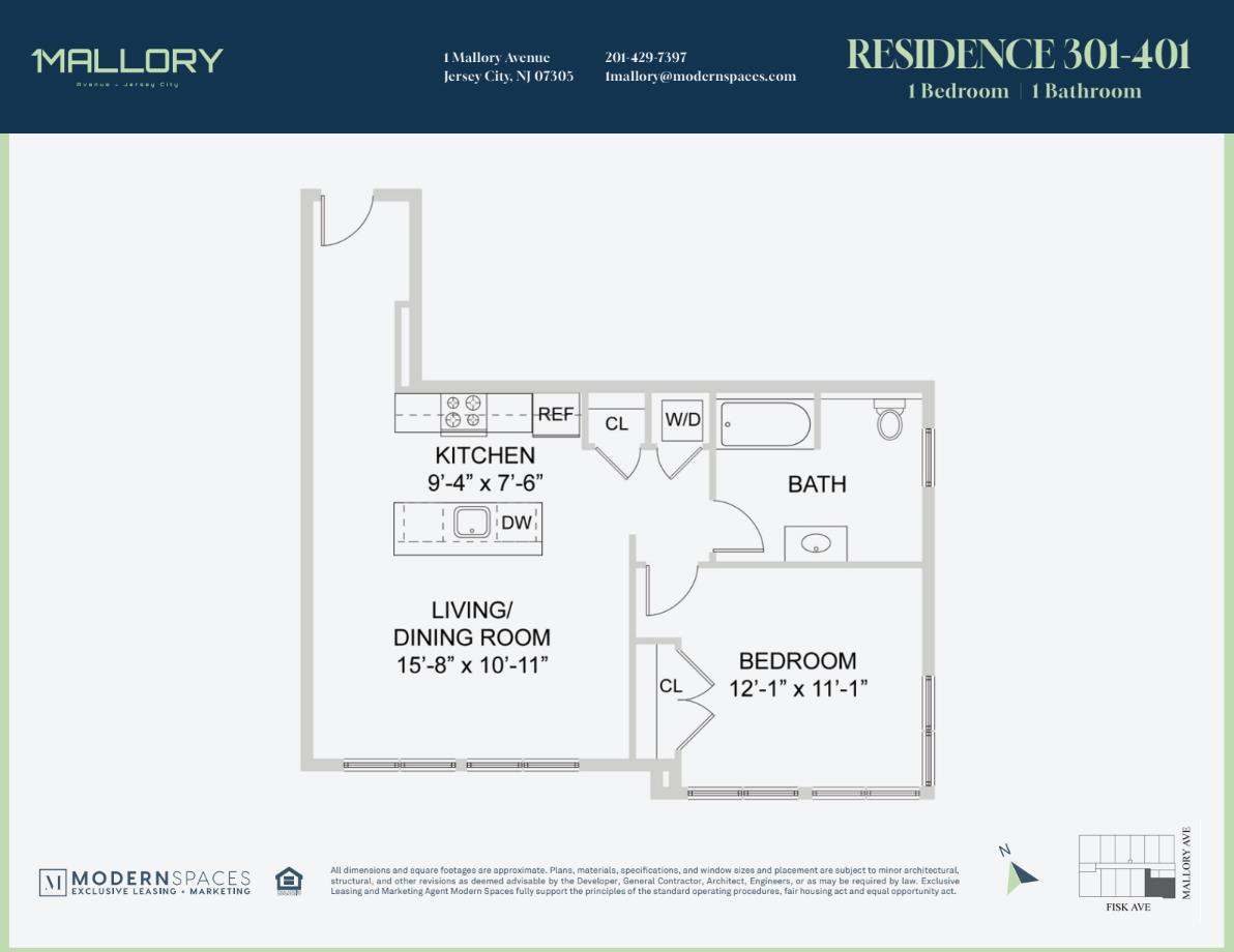 1 Mallory Avenue 401 Jersey City Jersey City NJ 07305