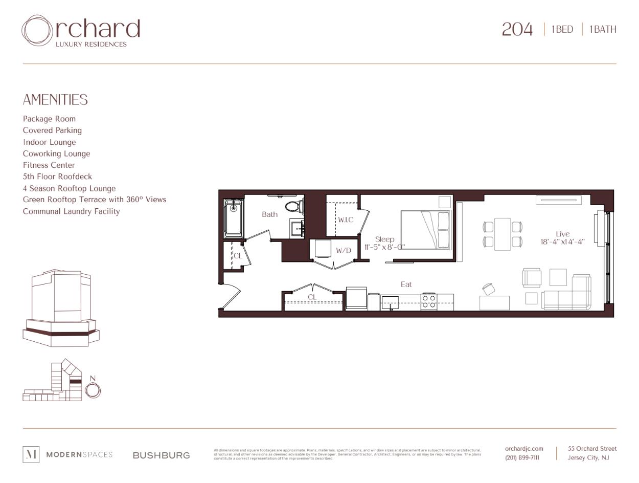 55 Orchard Street 2904 Jersey City Jersey City NJ 07306