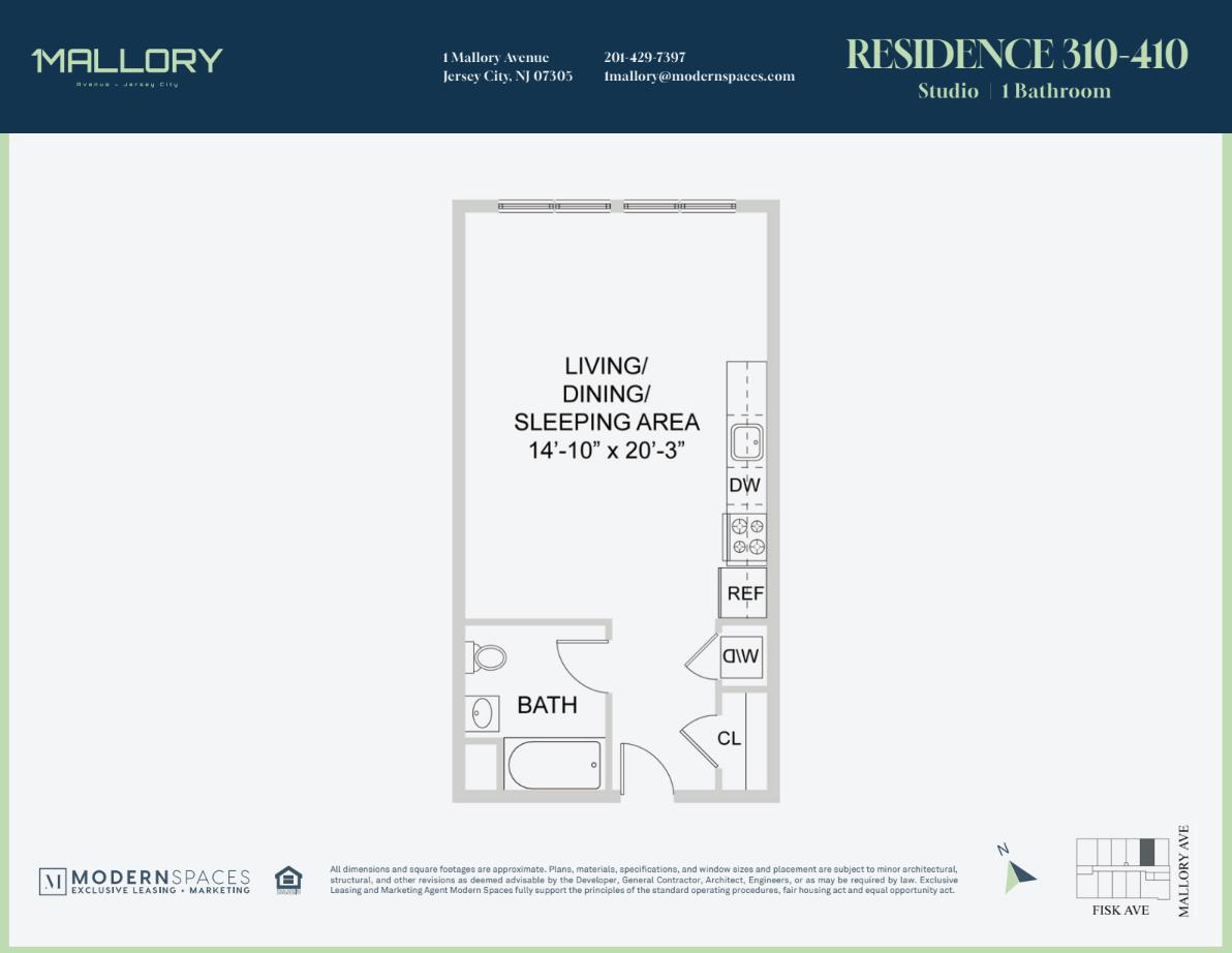 1 Mallory Avenue 3100 Jersey City Jersey City NJ 07305