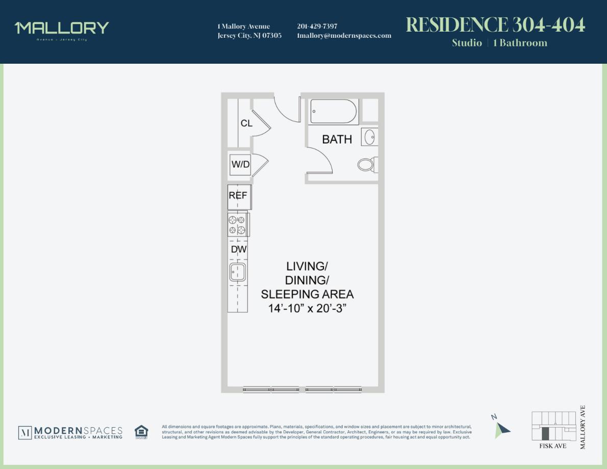 1 Mallory Avenue 404 Jersey City Jersey City NJ 07305