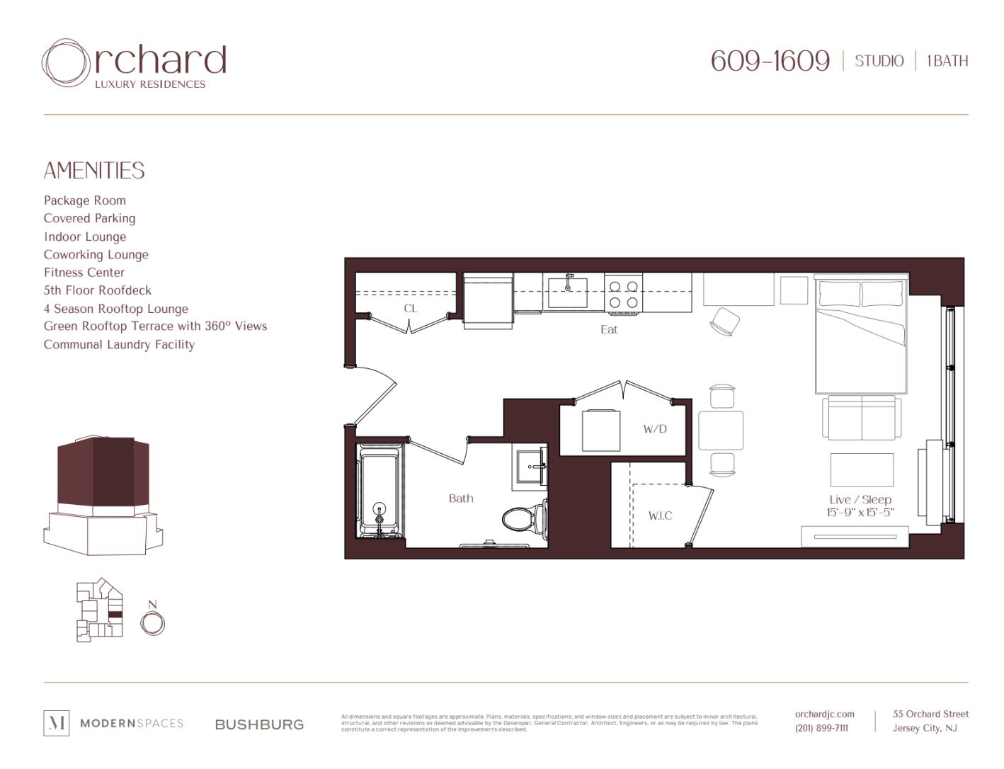 55 Orchard Street 2509 Jersey City Jersey City NJ 07306