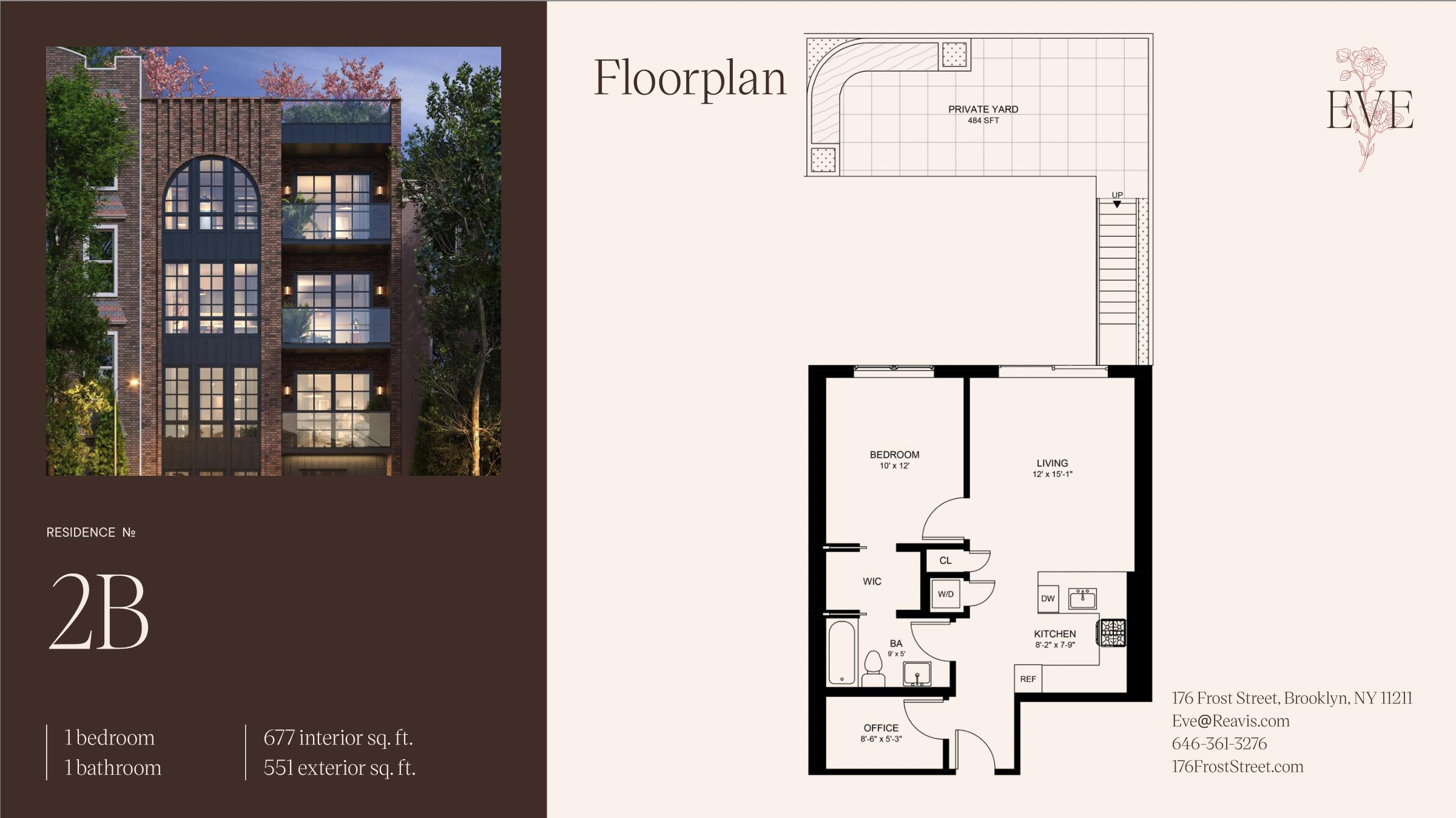 176 Frost Street 2-B East Williamsburg Brooklyn NY 11211
