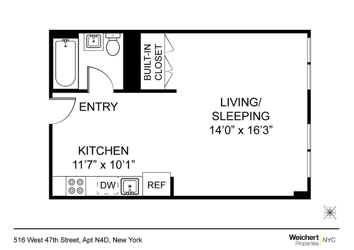 516 West 47th Street n4d Clinton New York NY 10036