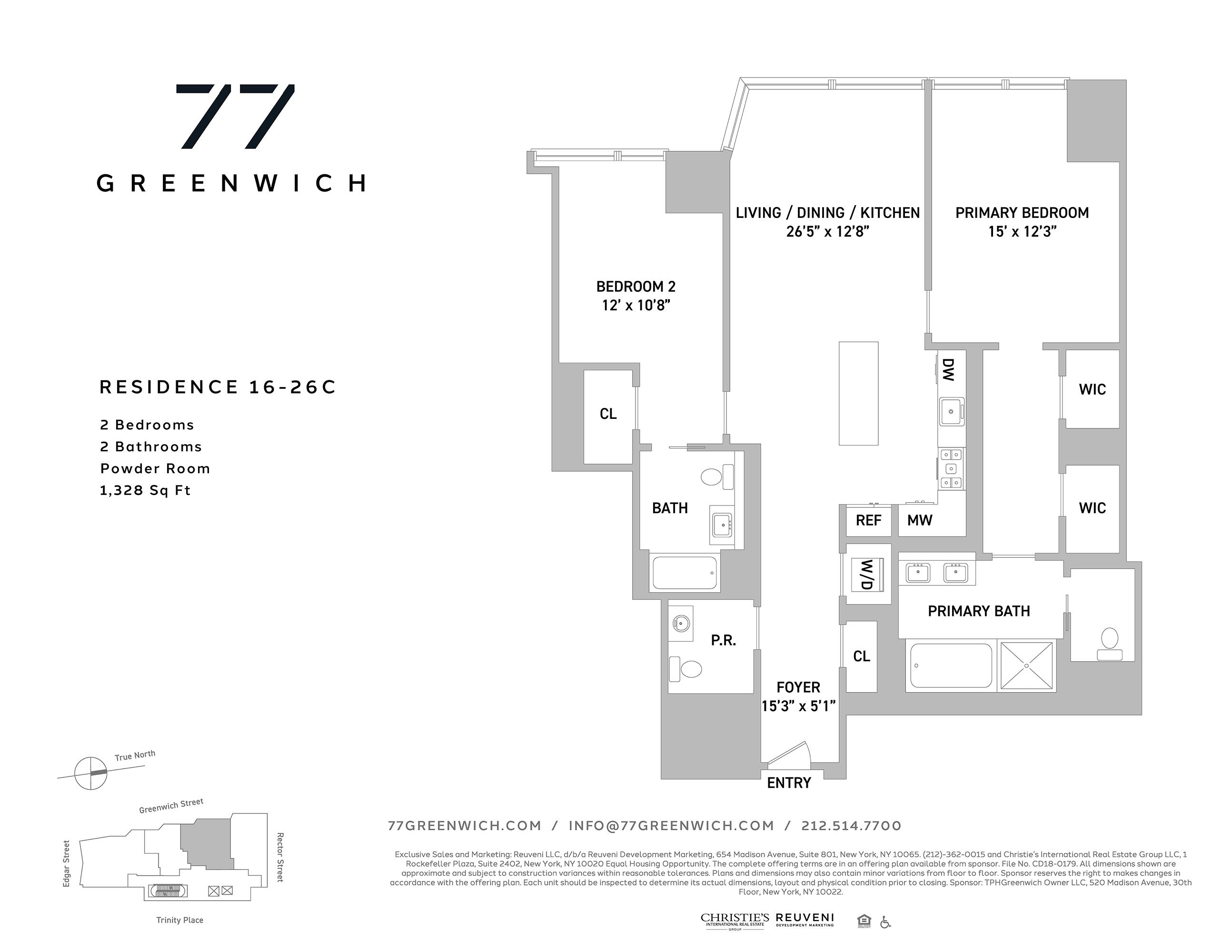 77 Greenwich Street 26-C Financial District New York NY 10006