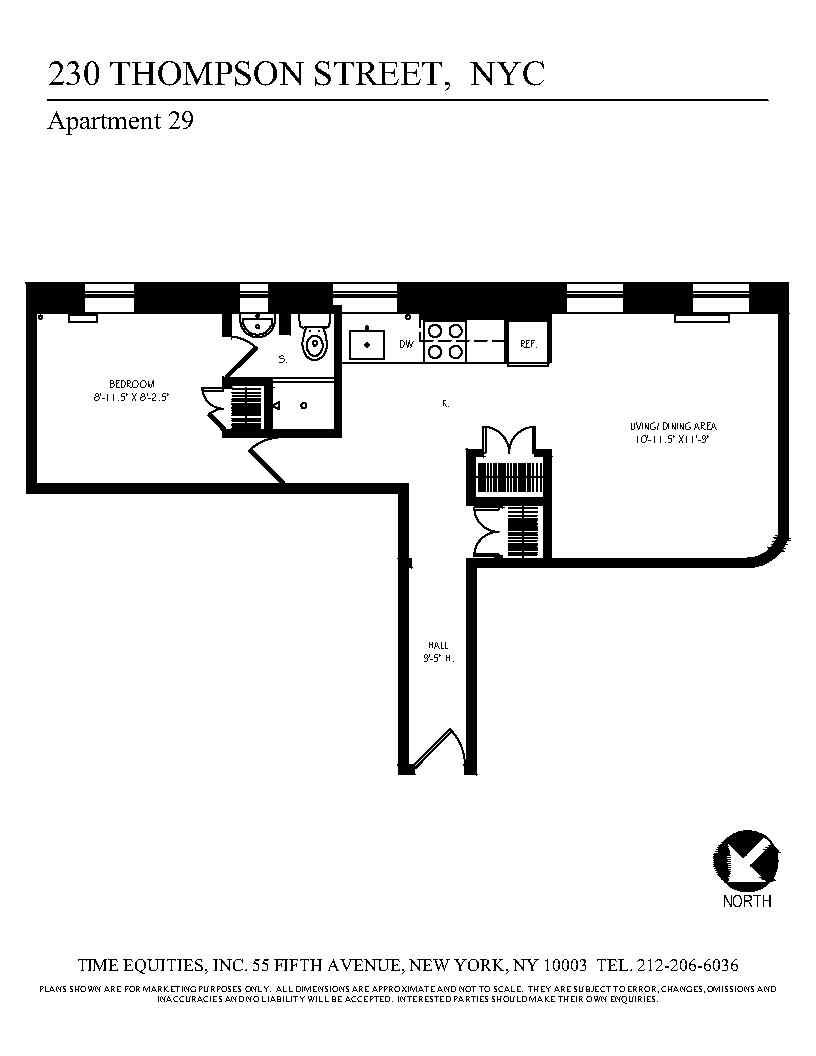 230-232 Thompson Street 29 Greenwich Village New York NY 10012