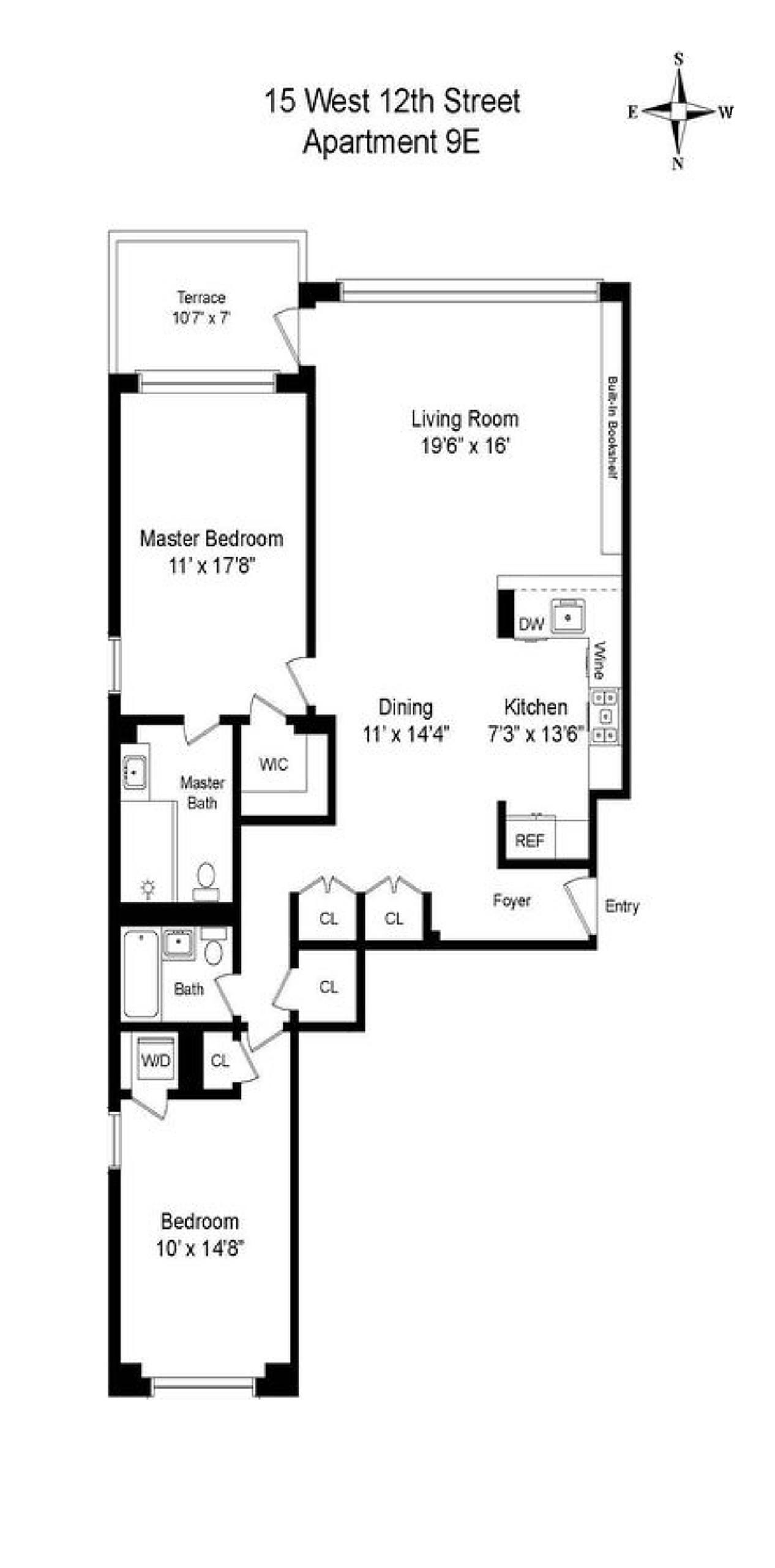 15 West 12th Street 9-E Greenwich Village New York NY 10011