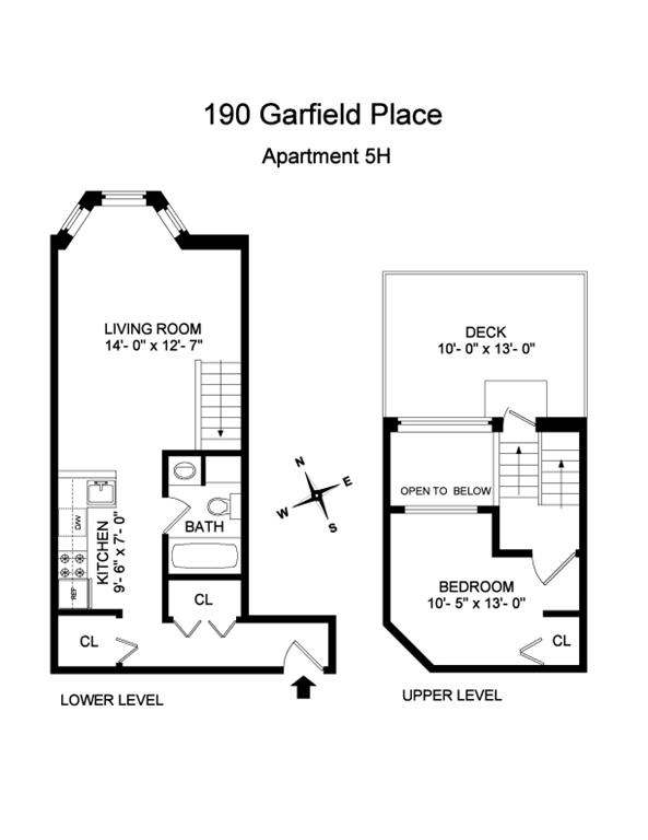 Floorplan of 190 Garfield Pl