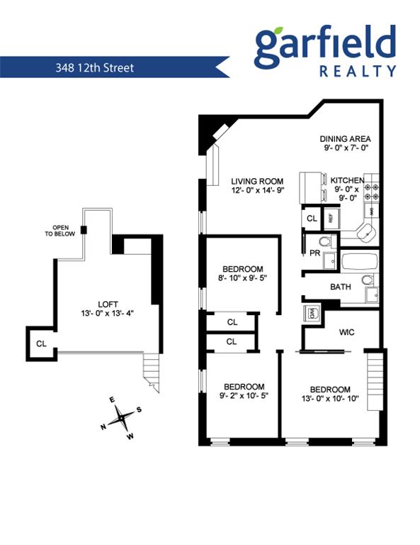 Floorplan of 348 12th St