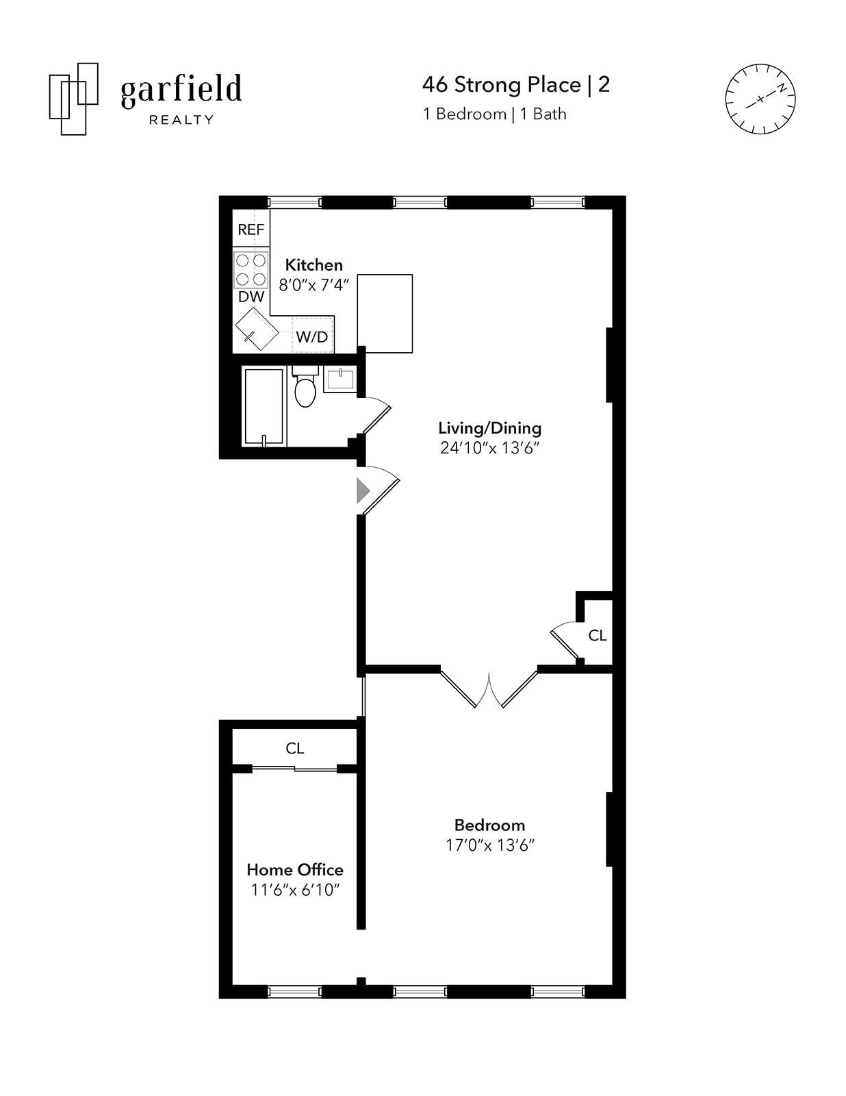 Floorplan of 46 Strong Pl