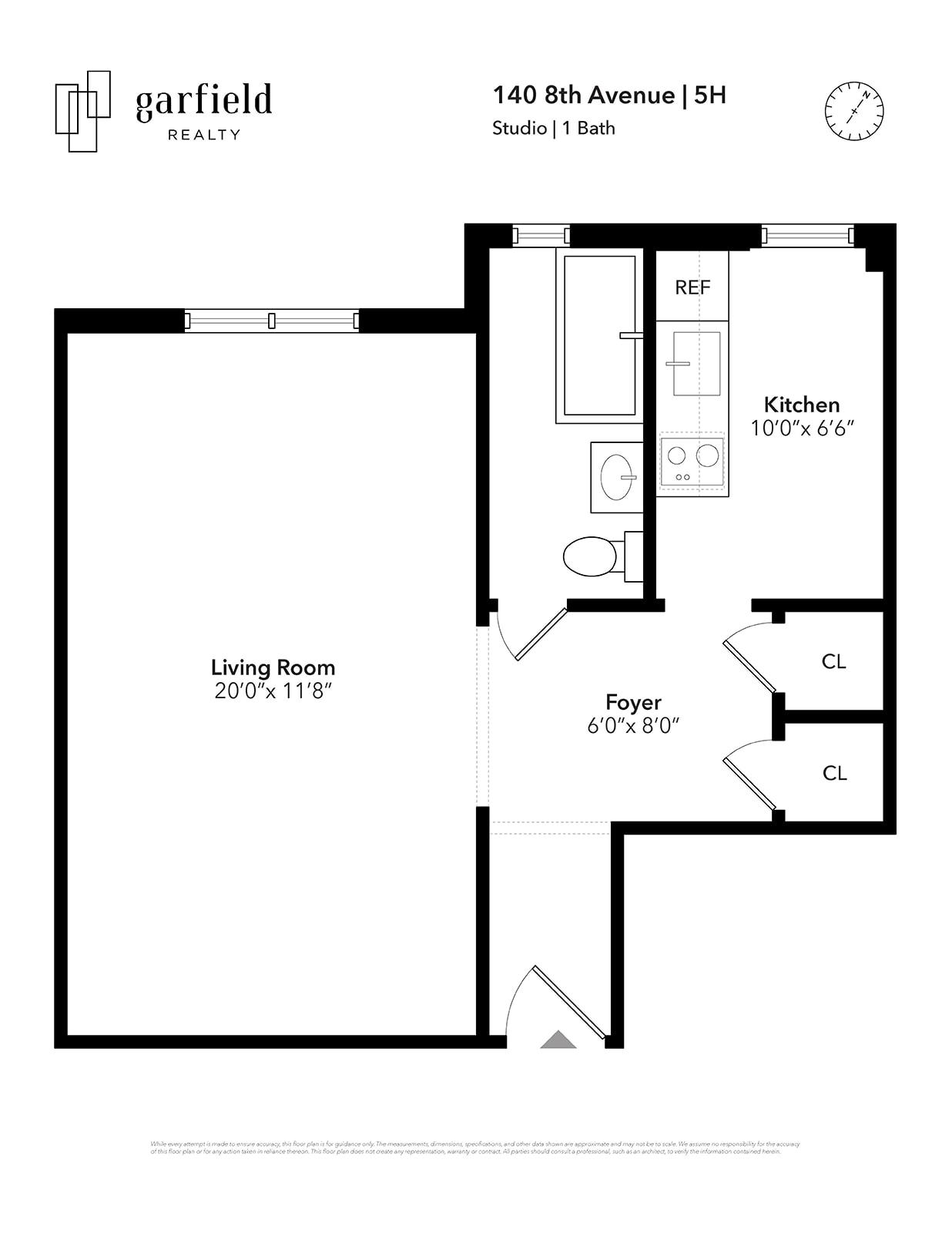 Floorplan of 140 8th Ave