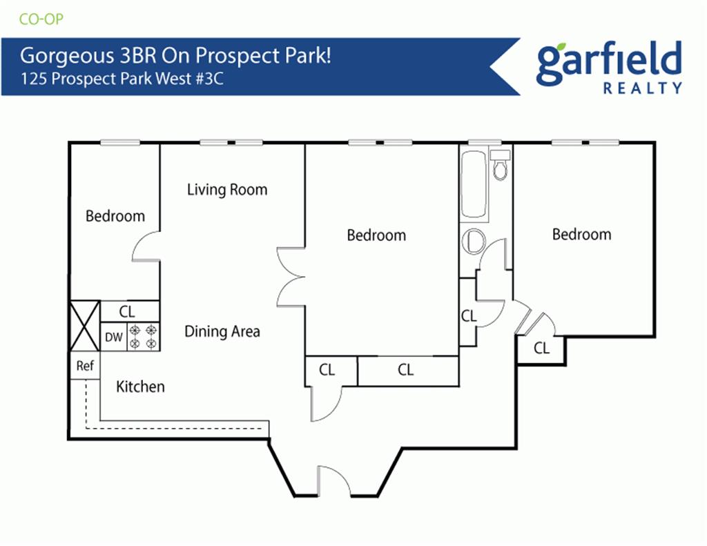 Floorplan of 125 Prospect Park W