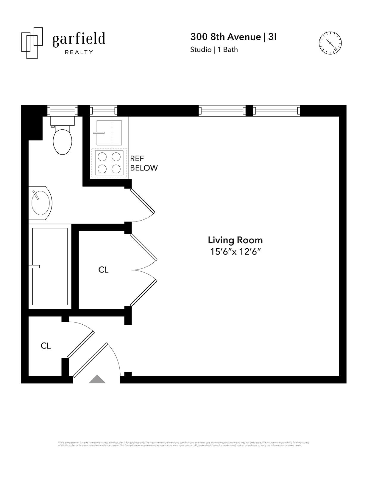 Floorplan of 300 8th Ave