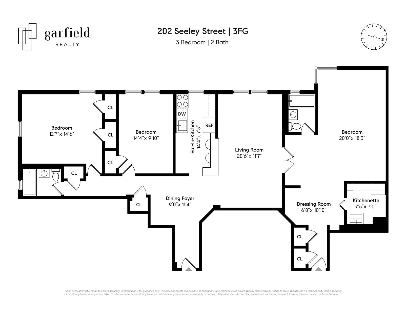 Floorplan of 202 Seeley St