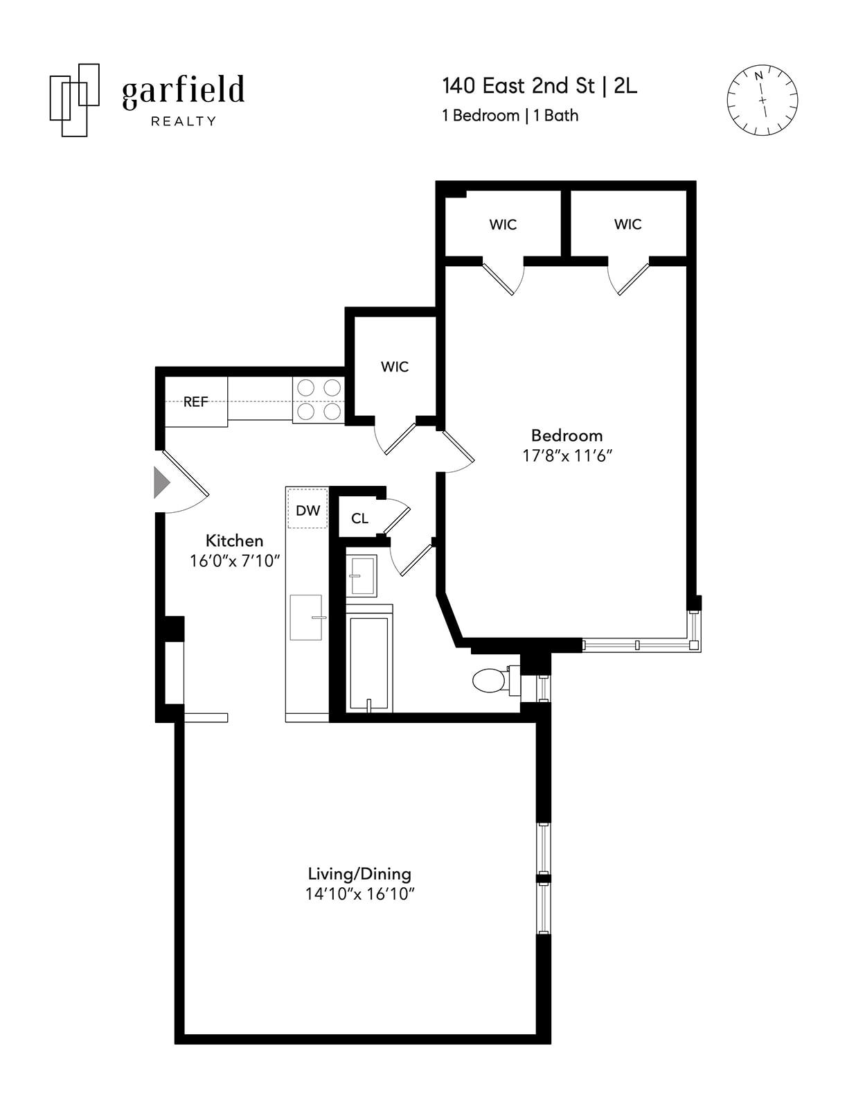 Floorplan of 140 E 2nd St