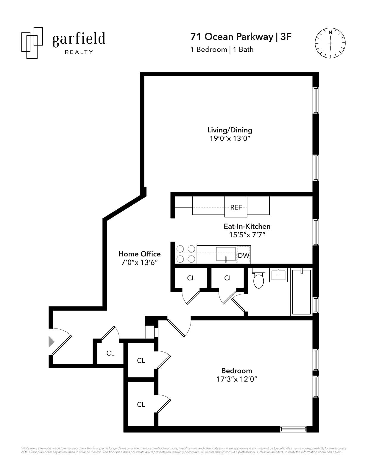 Floorplan of 71 Ocean Pkwy