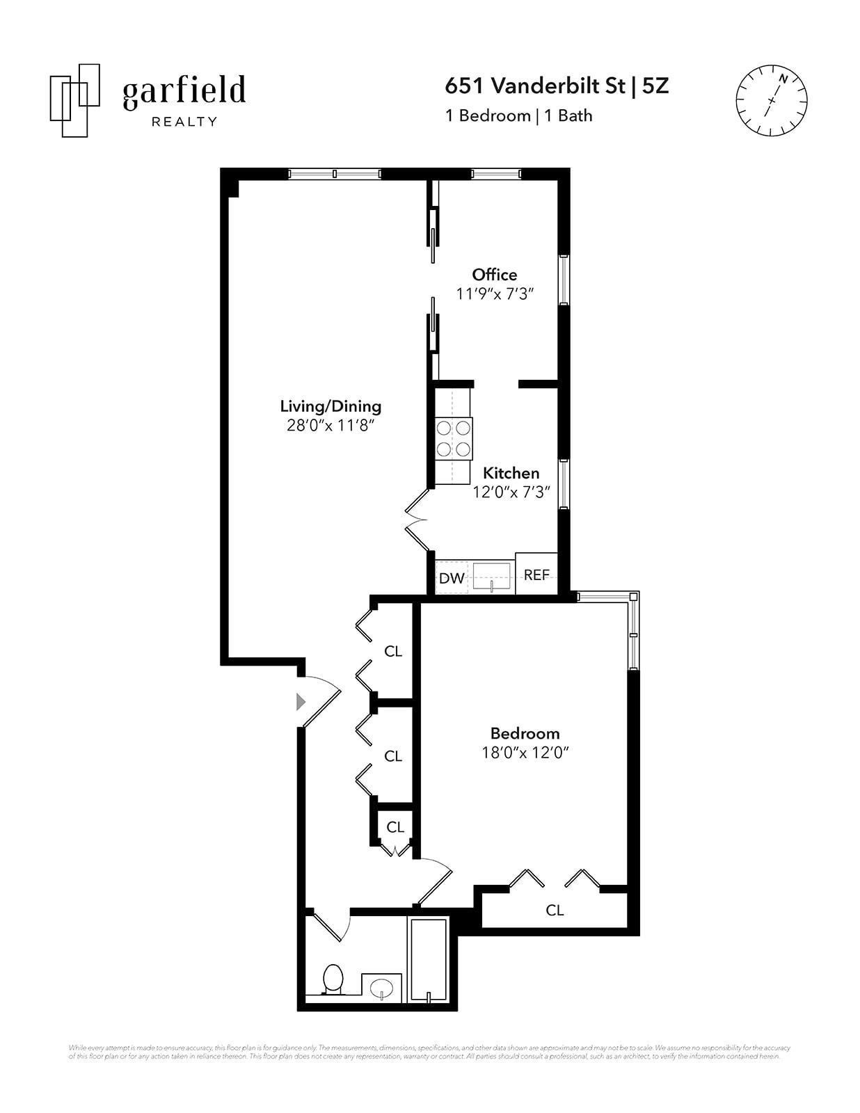 Floorplan of 651 Vanderbilt St