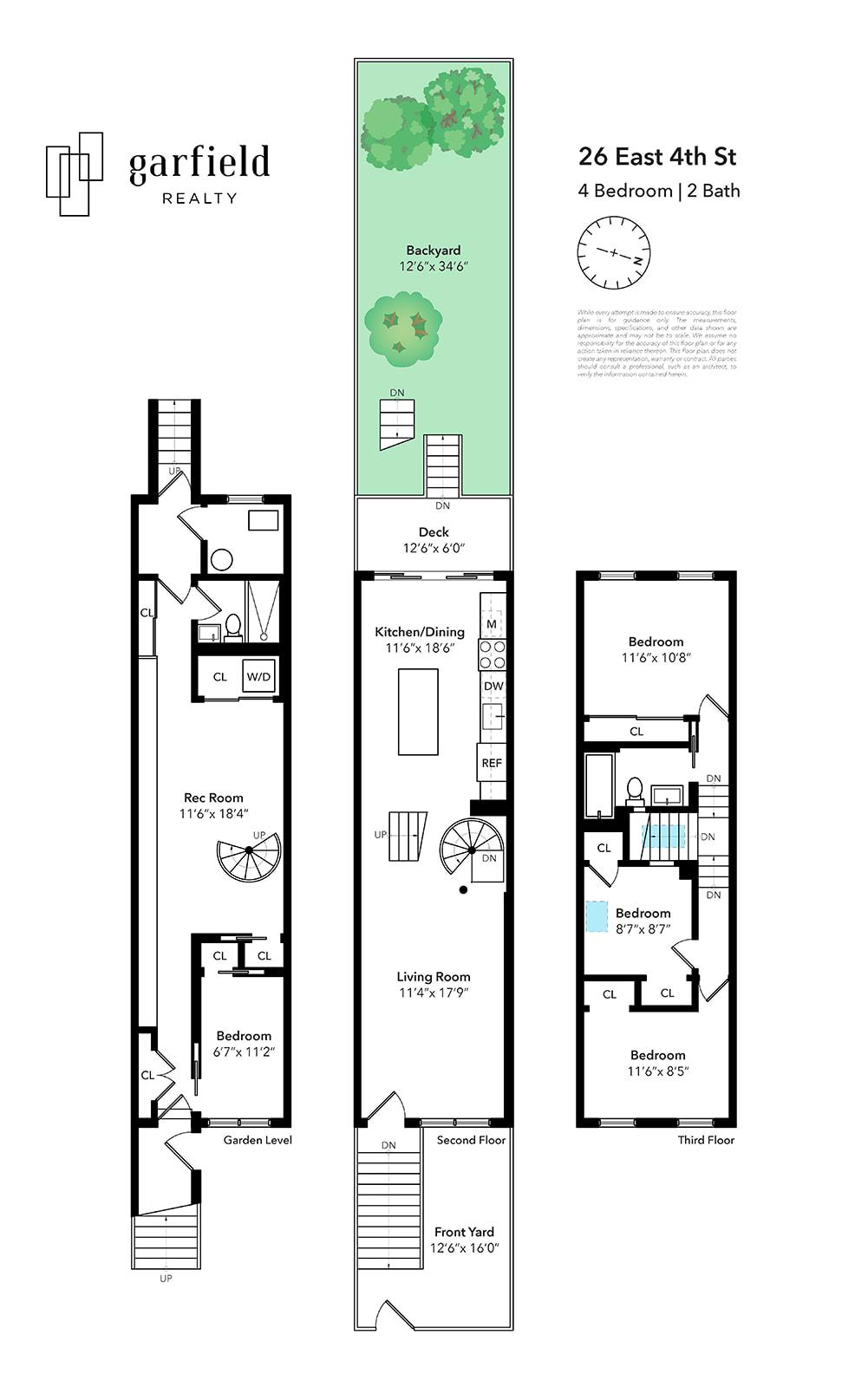 Floorplan of 26 E 4th St