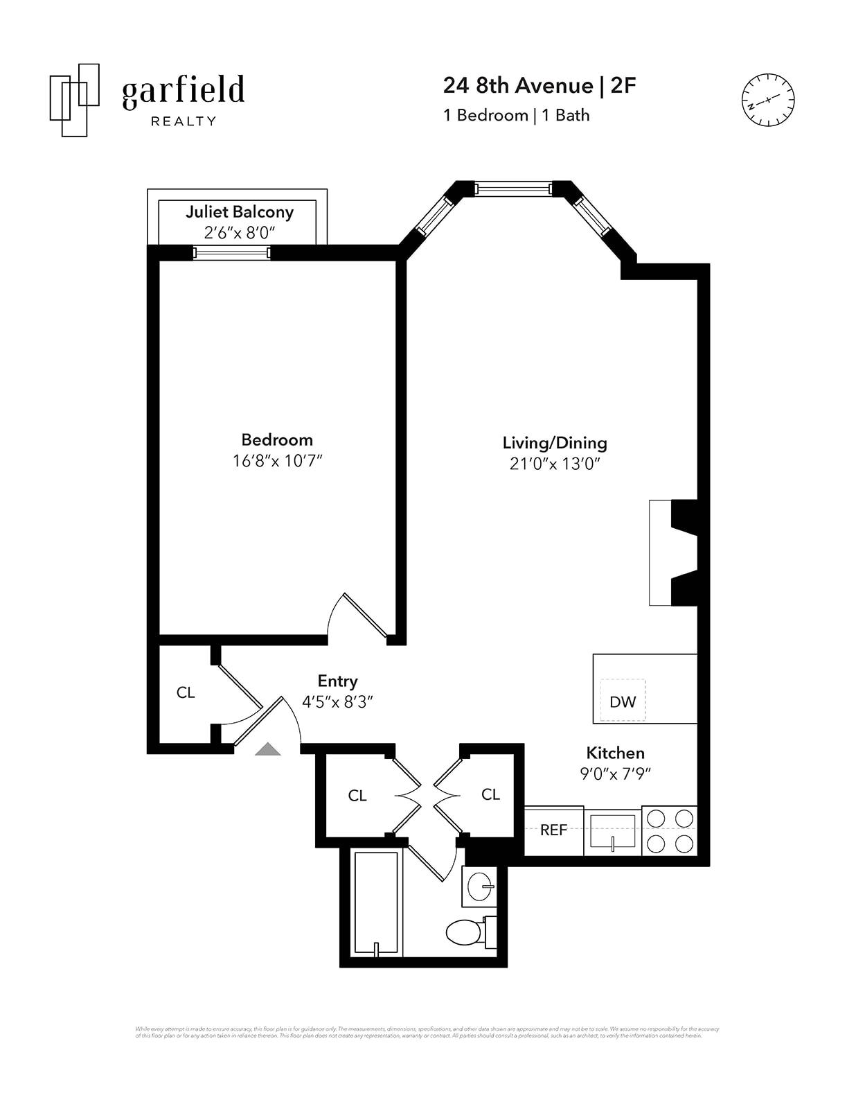 Floorplan of 24 8th Ave