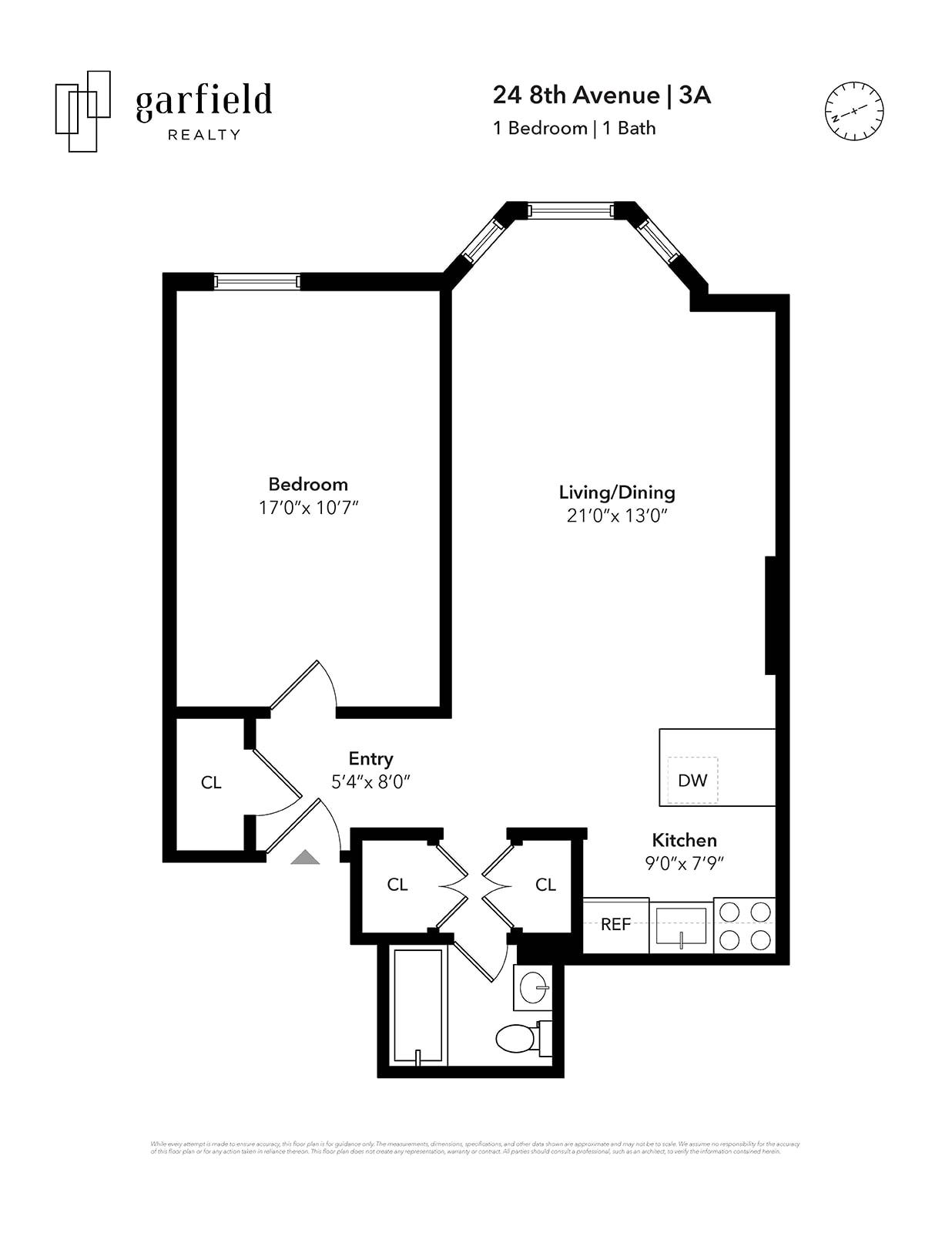 Floorplan of 24 8th Ave