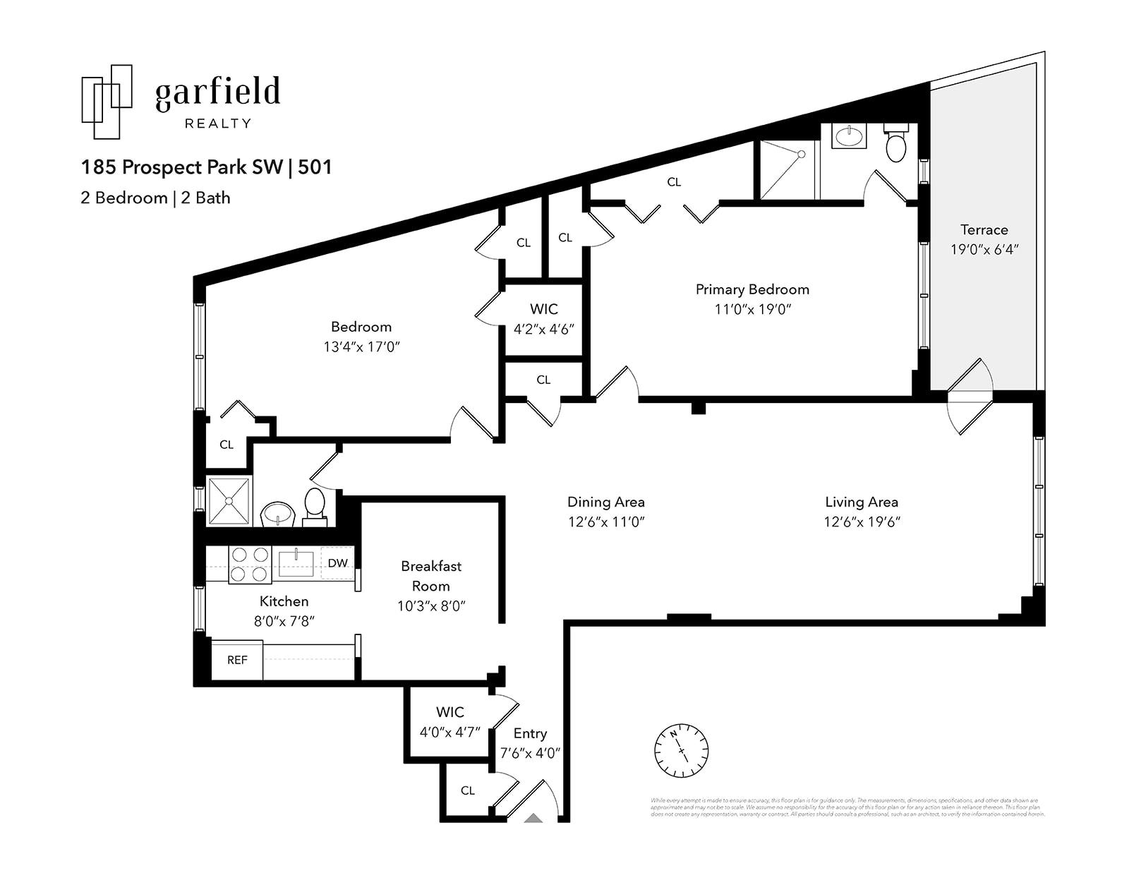 Floorplan of 185 Prospect Park SW