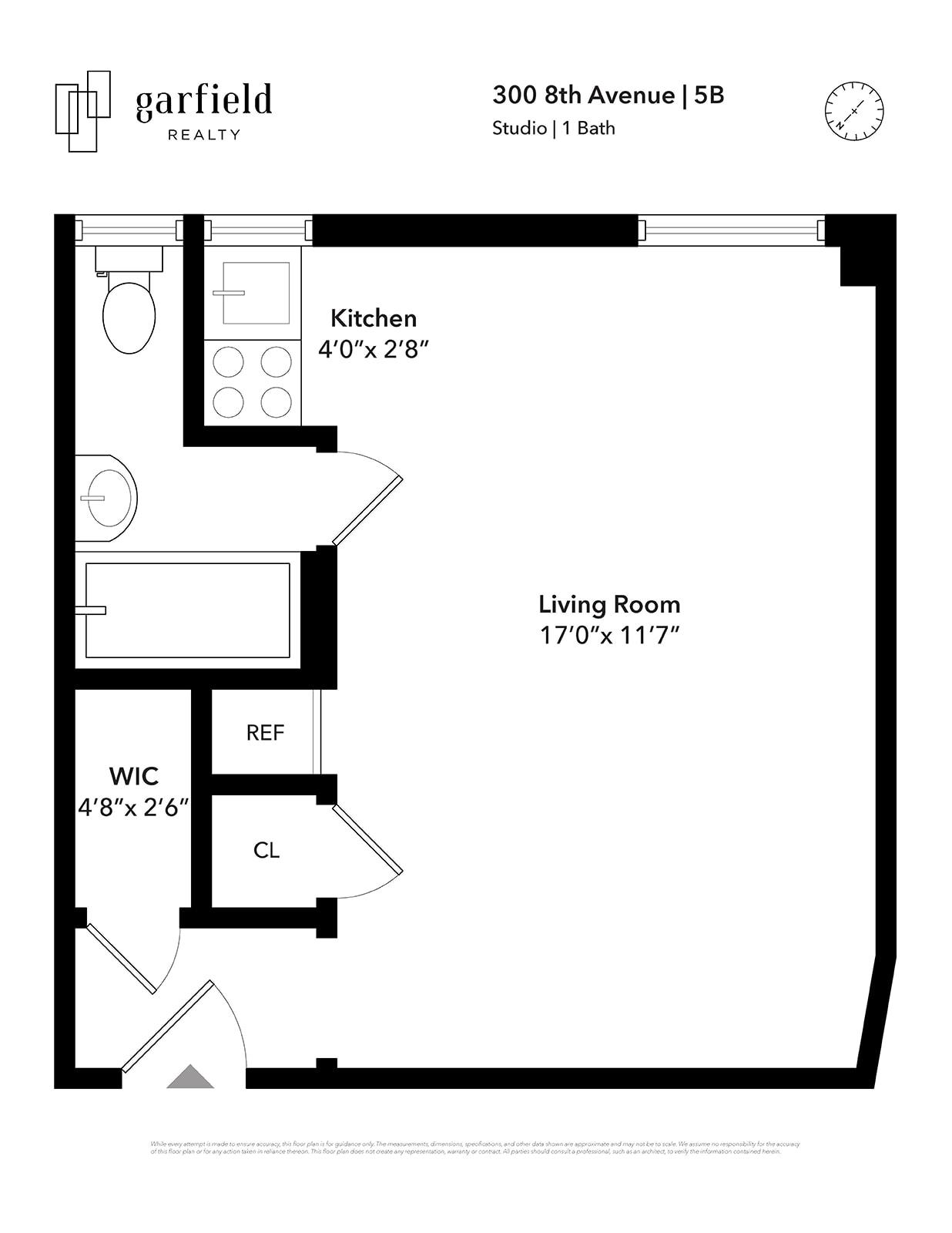 Floorplan of 300 8th Ave