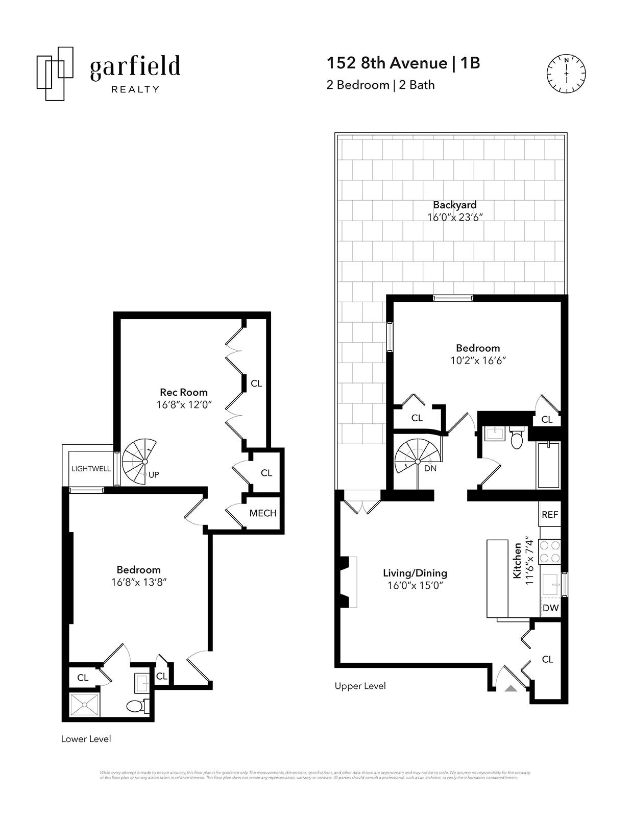 Floorplan of 152 8th Ave