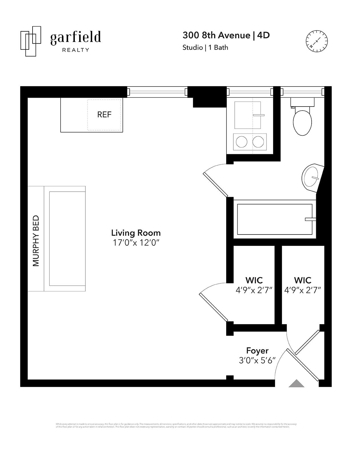 Floorplan of 300 8th Ave