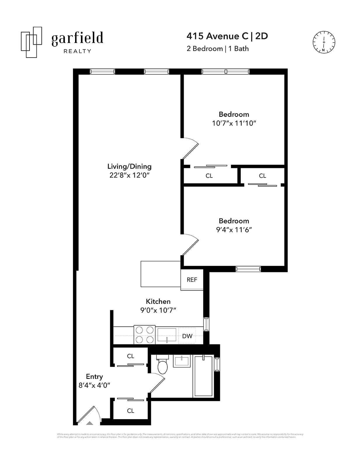 Floorplan of 415 Ave C