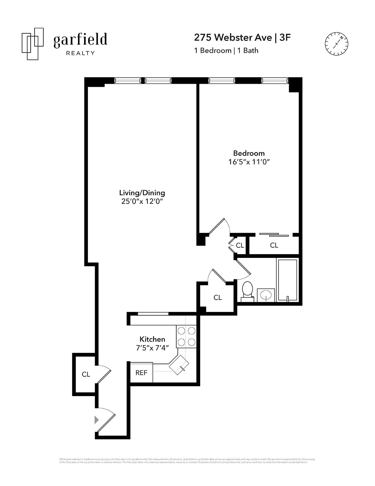 Floorplan of 275 Webster Ave