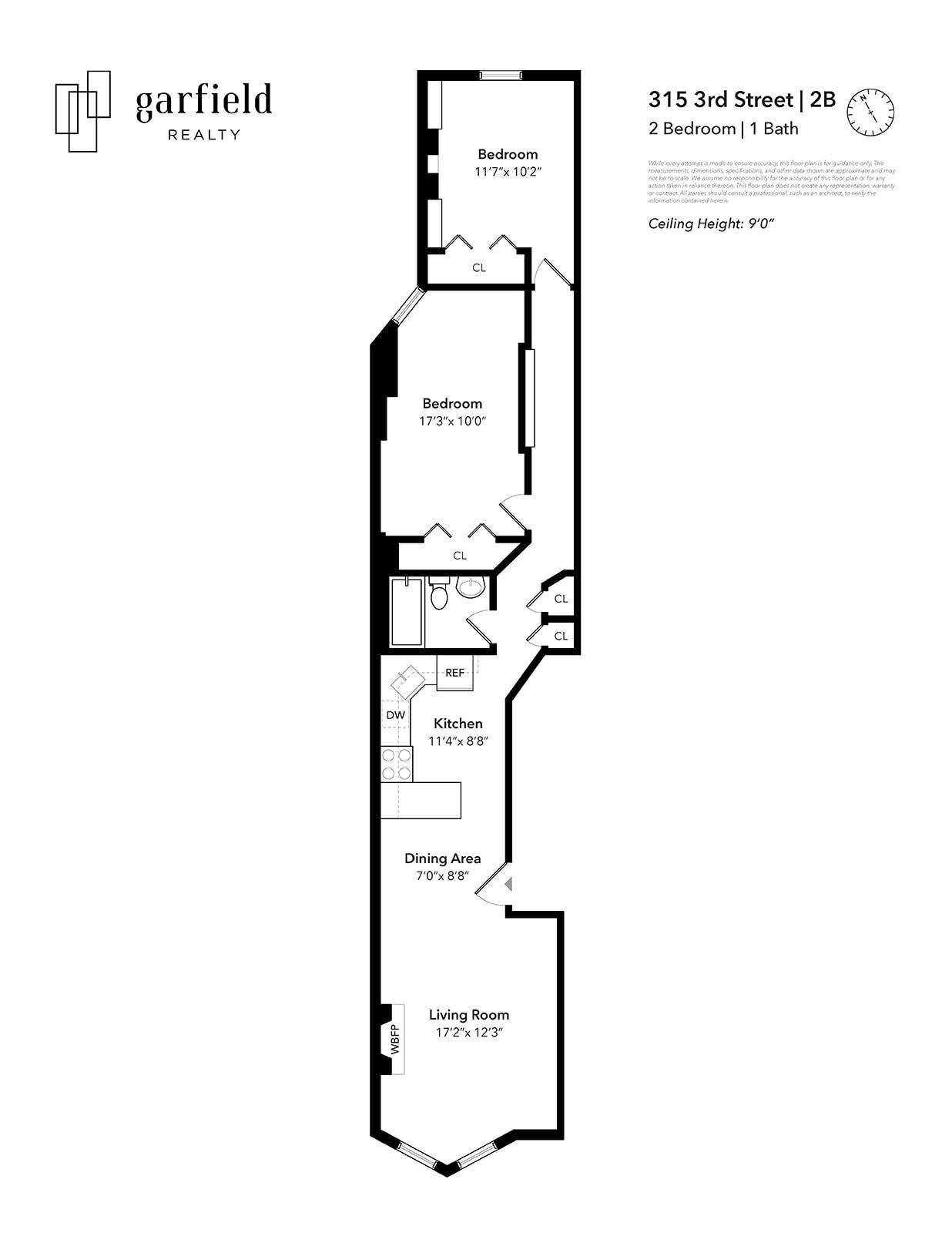 Floorplan of 315 3rd St