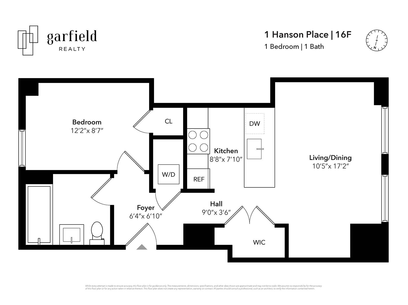 Floorplan of 1 Hanson Pl