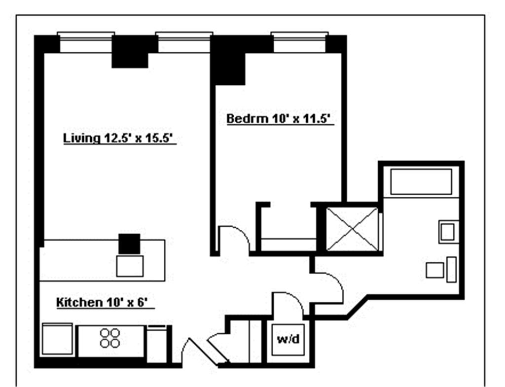 Floorplan of 110 Livingston St