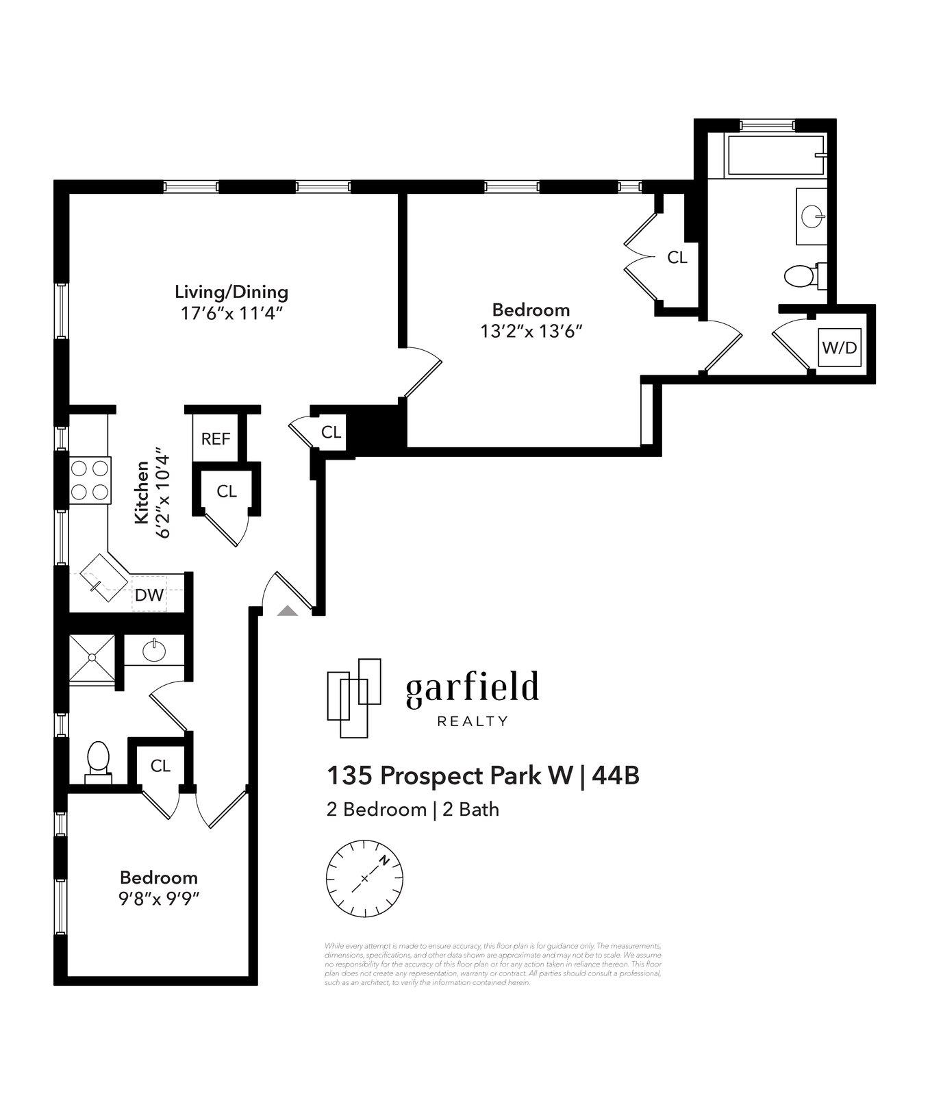 Floorplan of 135 Prospect Park W