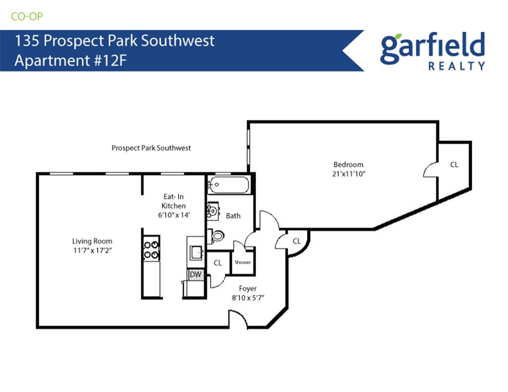 Floorplan of 135 Prospect Park SW