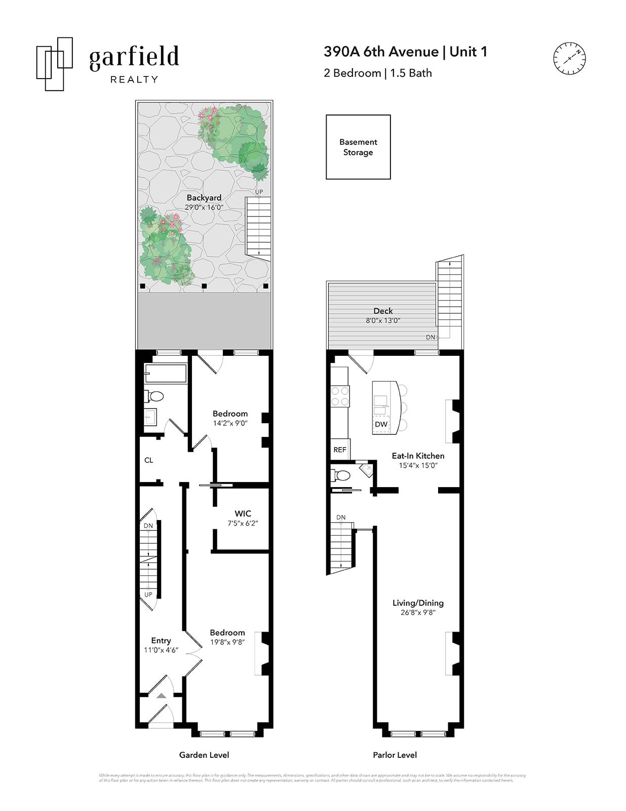 Floorplan of 390a 6th Ave