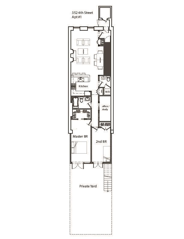 Floorplan of 352 4th St
